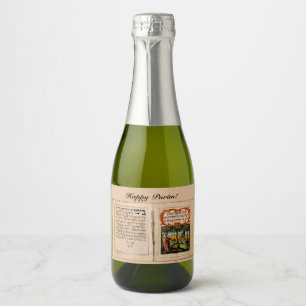 Happy Purim - פורים שמח Sparkling Wine Label