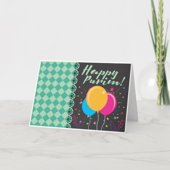 happy purim card (Front)