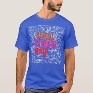 Happy Purim Day Costume Jewish Holliday Cool  T-Shirt