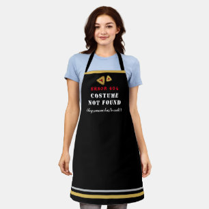 HAPPY PURIM Funny Costume ERROR 404 Custom Apron