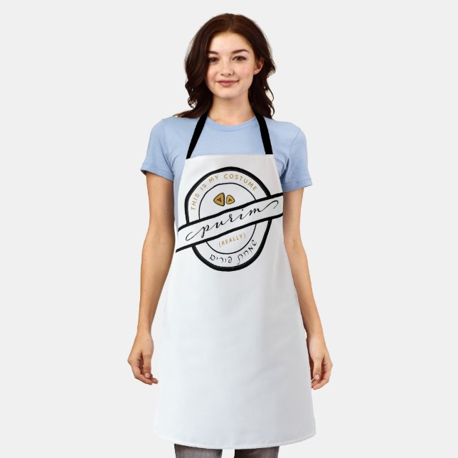 HAPPY PURIM Funny Costume Personalised Apron (Worn)