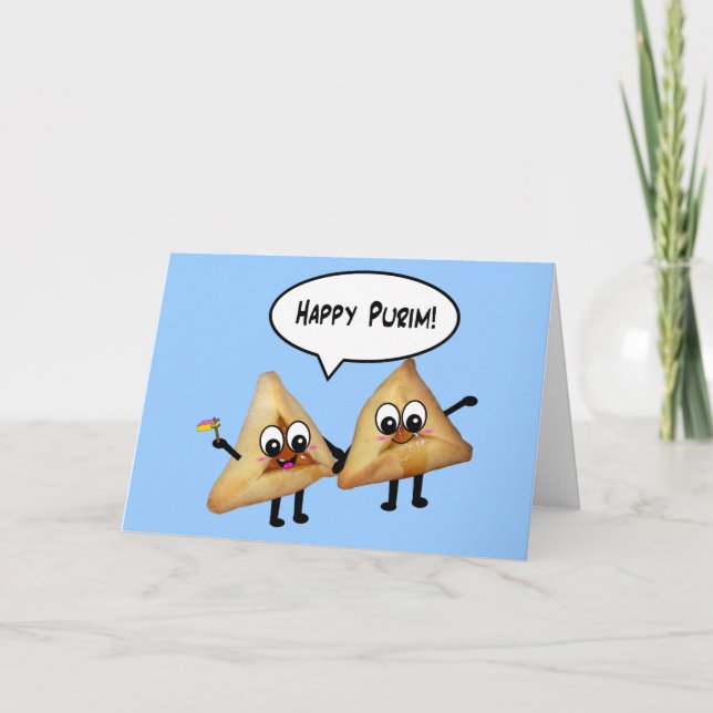 Happy Purim hamantaschen Card (Front)