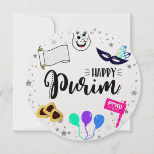 Happy Purim Holiday Card