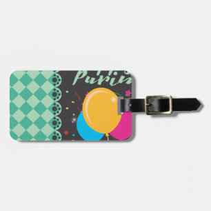 happy purim luggage tag