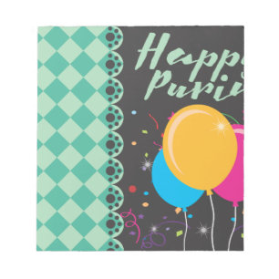 happy purim notepad