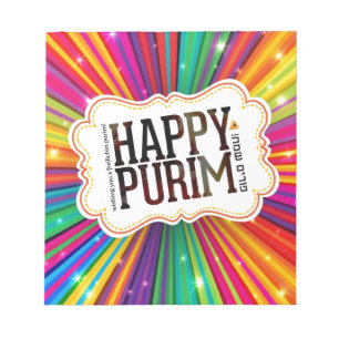 happy purim notepad