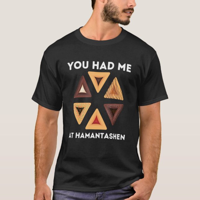 Happy Purim Party Costume Jewish You Had Me At Ham T-Shirt (Front)