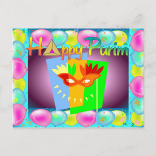 Happy Purim Postcard