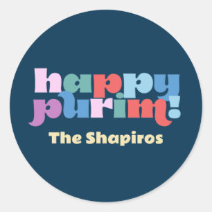 Happy Purim sameach labels for mishloach manot