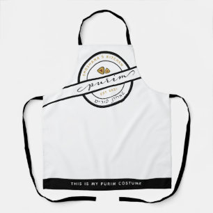 HAPPY PURIM Script Funny Personalised Apron