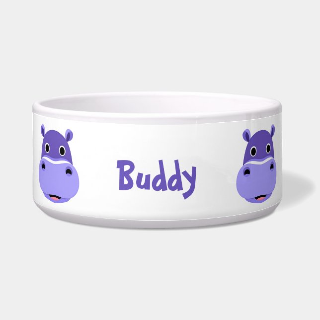 Happy Purple Hippo Face (Front)