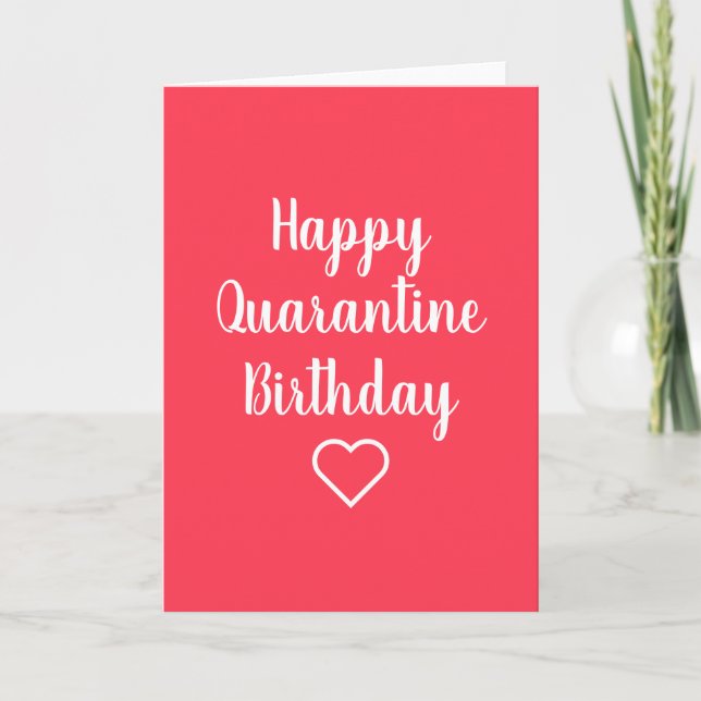 Happy Quarantine Birthday Card (Front)