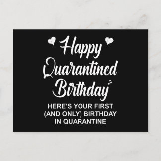 Happy Quarantined Birthday Postcard