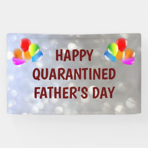 Happy Quarantined Father's Day design Banner