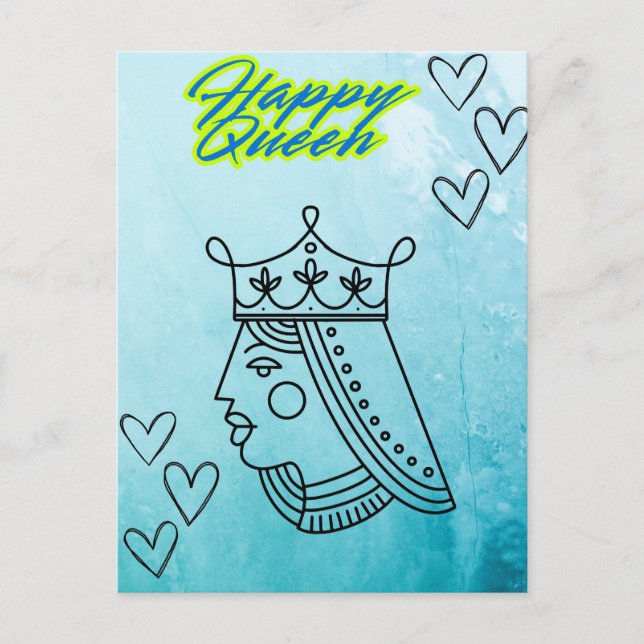 Happy queen. postcard (Front)