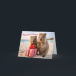 Happy Quokka Family - Merry Christmas Card<br><div class="desc">Experience the Warmth of Family Joy with Our Happy Quokka Merry Christmas Card! Envision a joyous gathering of quokkas, radiating warmth and cheer in this delightful card. Our card captures the spirit of a Happy Quokka Family Christmas, perfect for conveying heartfelt wishes to your loved ones. Whether for family or...</div>