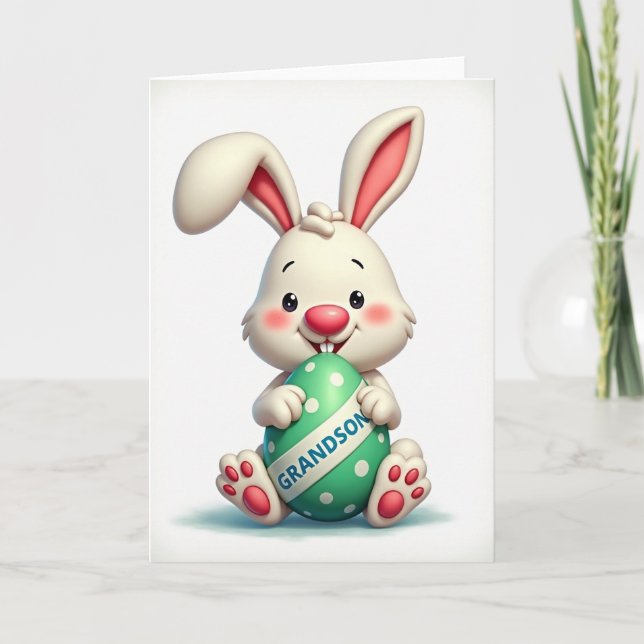 Happy Rabbit Celebration Card (Front)
