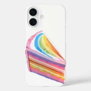 Happy rainbow cake iPhone 16 case
