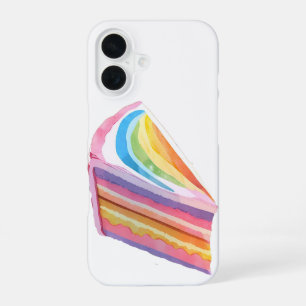 Happy rainbow cake iPhone 16 case