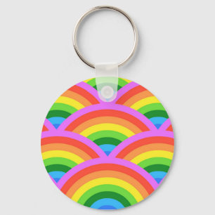 Happy Rainbow Key Ring
