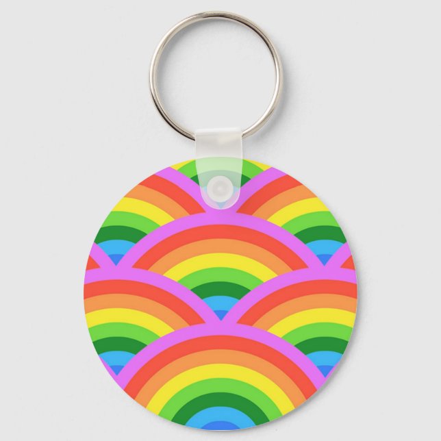 Happy Rainbow Key Ring (Front)