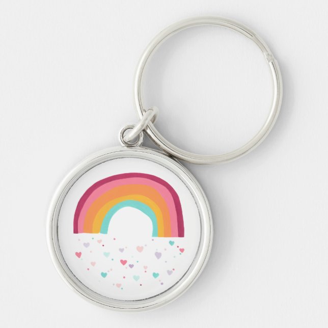 Happy Rainbow Magic Key Ring (Front)