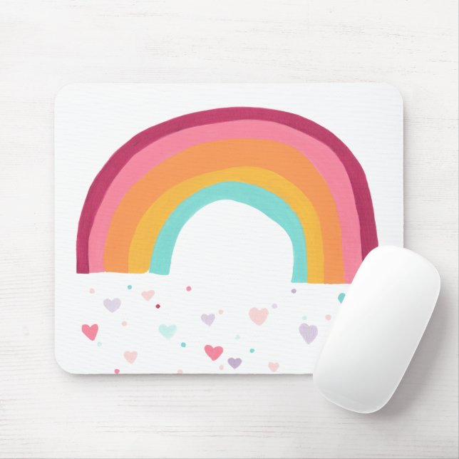 Happy Rainbow Magic Mouse Pad (With Mouse)