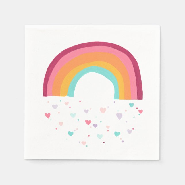 Happy Rainbow Magic Napkin (Front)
