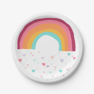 Happy Rainbow Magic Paper Plate
