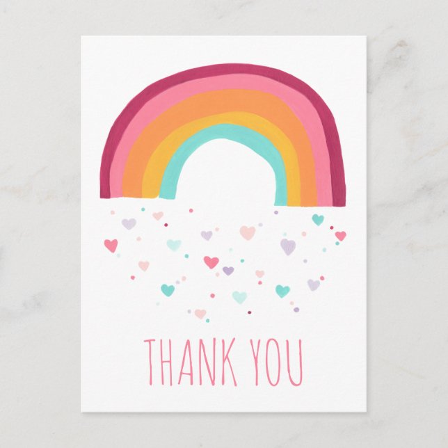 Happy Rainbow Magic - Thank You Postcard (Front)