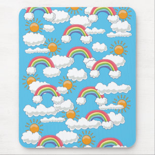 Happy Rainbow Mouse Pad