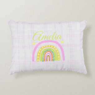 Happy Rainbow 'Now That You're In The World' Decorative Cushion