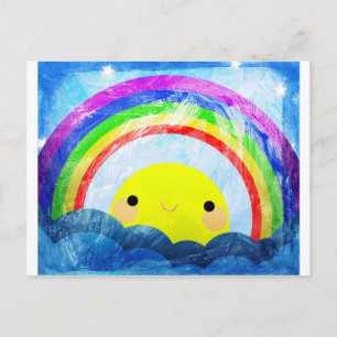 Happy Rainbow Postcard