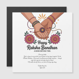 Happy Raksha Bandhan Magnetic Card