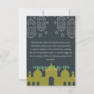 Happy Ramadan Eid Al-Fitr Card