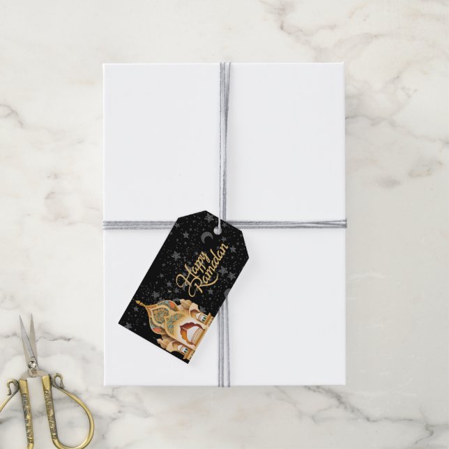 happy Ramadan Gift Tags (With Twine)