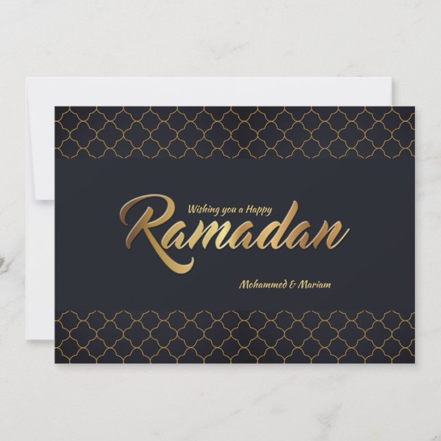 Happy Ramadan Holiday Card (Front)