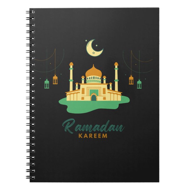Happy Ramadan Kareem And Eid Mubarak 2022   Notebook (Front)