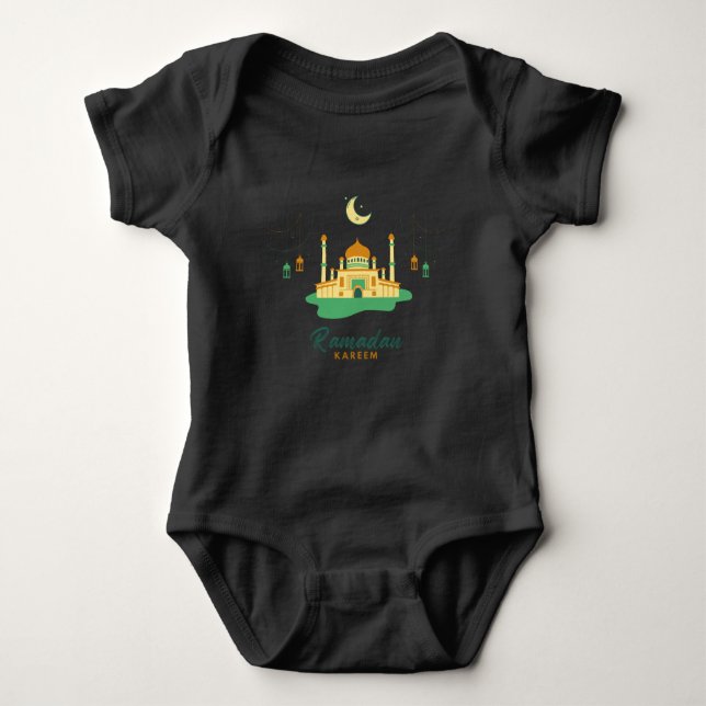 Happy Ramadan Kareem And Eid Mubarak 2022 T-Shirt Baby Bodysuit (Front)