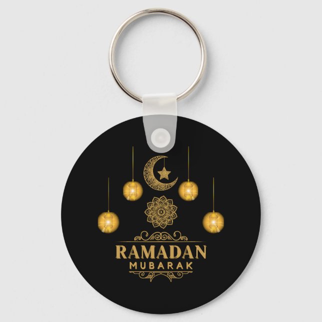 Happy Ramadan Kareem And Eid Mubarak 2023 Holiday  Key Ring (Front)