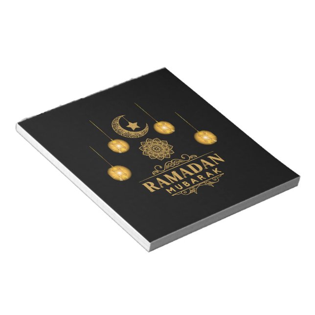 Happy Ramadan Kareem And Eid Mubarak 2023 Holiday  Notepad (Angled)