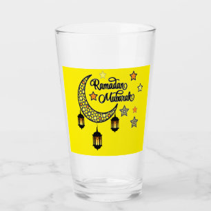Happy Ramadan Kareem And Eid Mubarak 2025 Glass