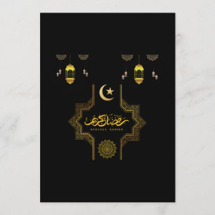 Happy Ramadan Kareem -Eid Mubarak Wishes  Holiday  Invitation