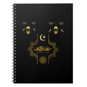 Happy Ramadan Kareem -Eid Mubarak Wishes Holiday Notebook