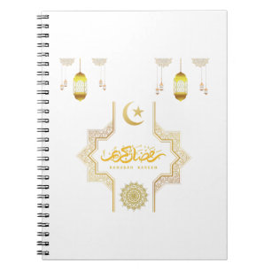 Happy Ramadan Kareem -Eid Mubarak Wishes Holiday Notebook