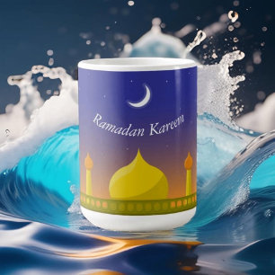 Happy Ramadan Kareem Elegant Islamic Crescent Gift Coffee Mug