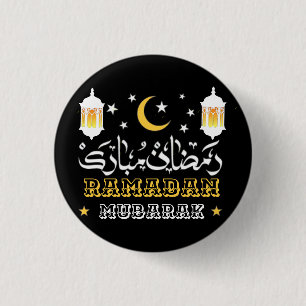 HAPPY RAMADAN MUBARAK KAREEM 2024 3 CM ROUND BADGE