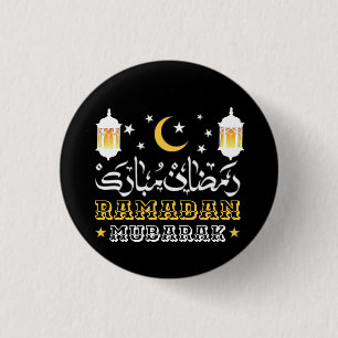 HAPPY RAMADAN MUBARAK KAREEM 2024 3 CM ROUND BADGE