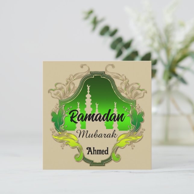 Happy Ramadan  Mubarak Kareem personalised  2024 (Standing Front)