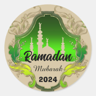 Happy Ramadan  Mubarak Kareem personalised  2024 Classic Round Sticker